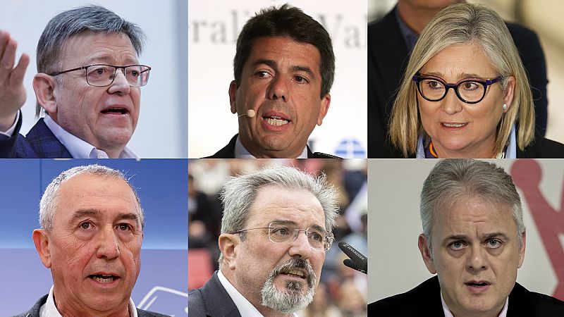 Quién es quién en las elecciones en la C. Valenciana: Puig es el único 'repetidor' entre muchas caras nuevas