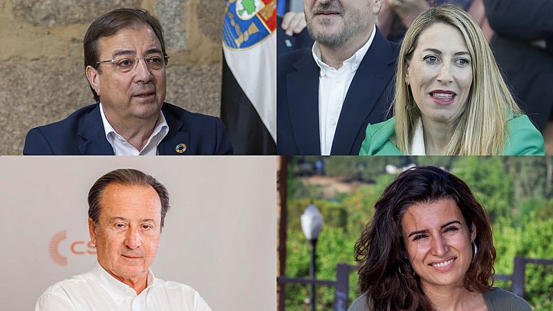 Quién es quién en las elecciones en Extremadura: de un 'barón' histórico del PSOE a la heredera de Monago