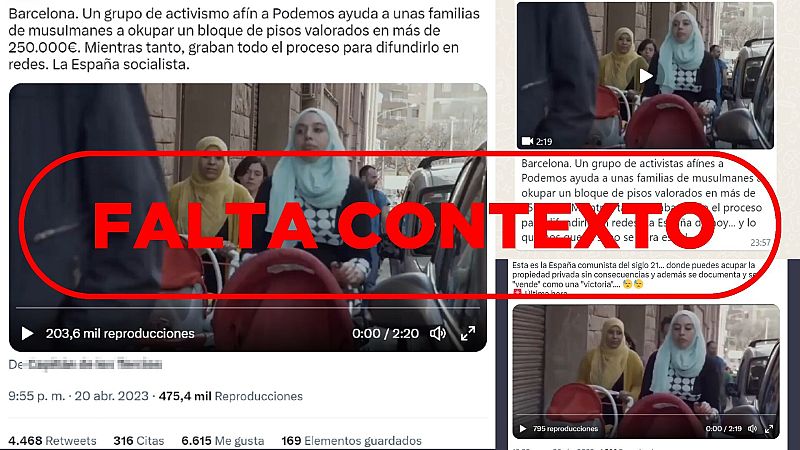 Este vídeo de una okupación en Manresa no es actual