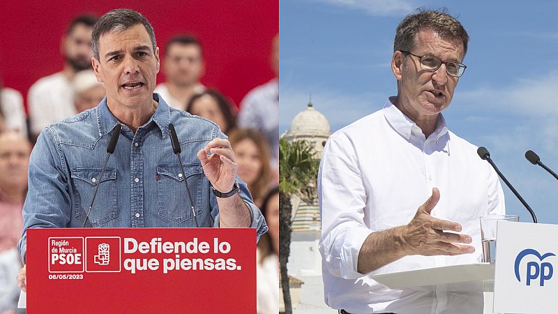 Sánchez y Feijóo darán la batalla del 28M con actos centrales en Valencia sin quitar ojo a Madrid, Barcelona y Sevilla