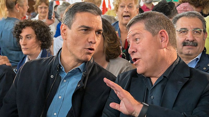 Page, en un mitin con Sánchez: "Con los asesinos de ETA ni a la vuelta de la esquina"