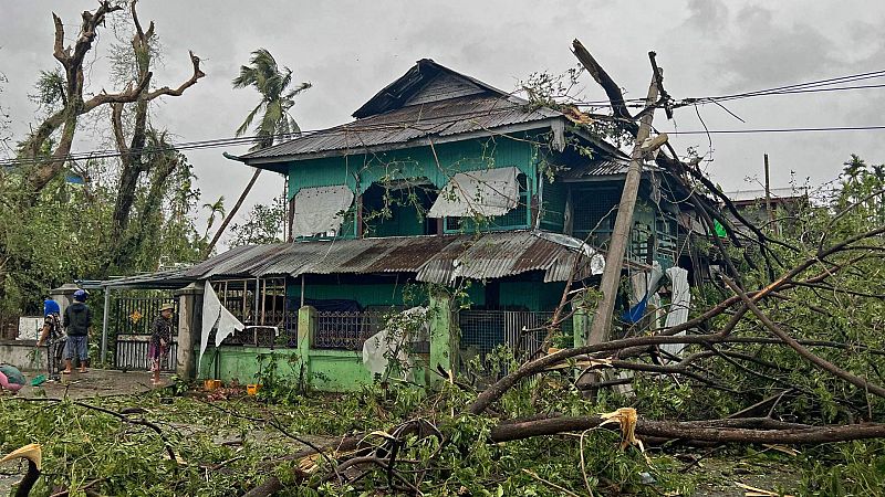 El ciclón Mocha deja al menos cinco muertos y cientos de miles de desplazados en Birmania