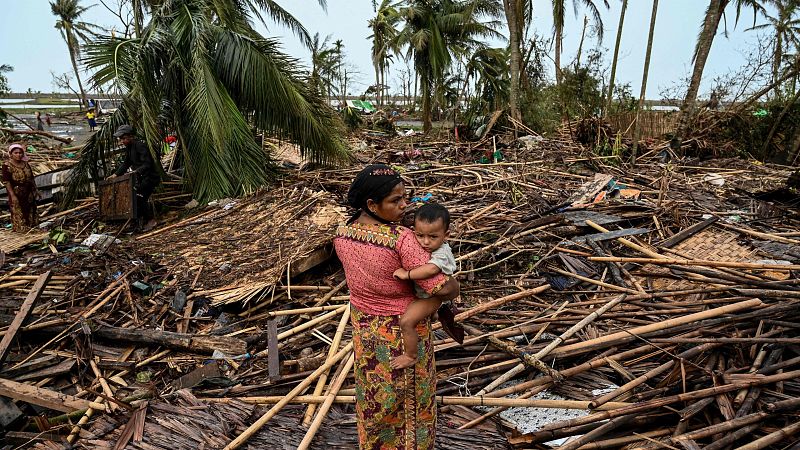El ciclón Mocha deja al menos 400 muertos y destruye pueblos enteros a su paso por Birmania