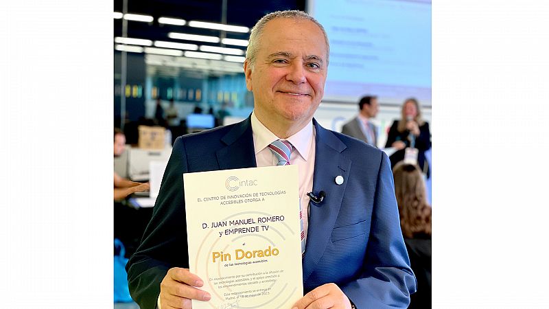 Juanma Romero, director de 'Emprende', premio CINTAC por su apoyo a la tecnología social