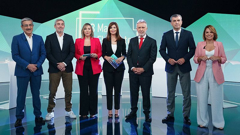 El debate de Canarias enfrenta al bloque progresista con la oposición y mantiene la incógnita de los pactos tras el 28M