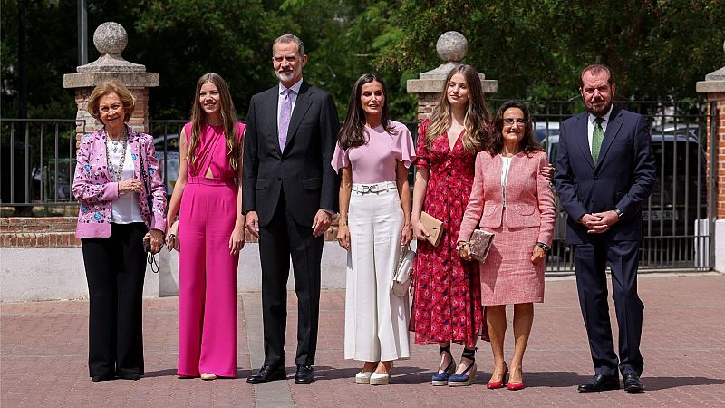La infanta Sofía se confirma en Madrid acompañada de los reyes y la princesa Leonor