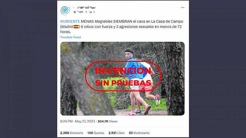 No hay pruebas de que menores migrantes hayan cometido tres agresiones sexuales en 72 horas en la Casa de Campo