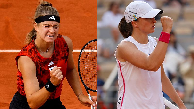La inesperada Muchova y la reina Swiatek, final de Roland Garros