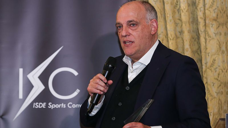 Tebas: "Deseo que el futuro de Mbappé sea en Real Madrid"