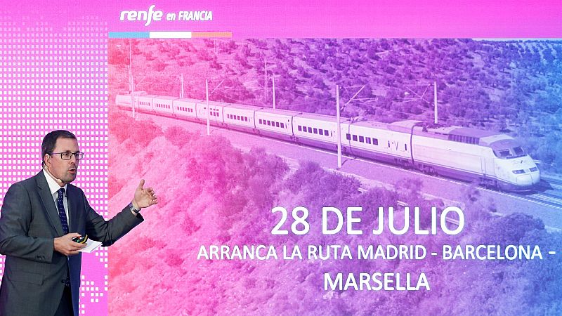 Renfe arranca el 13 de julio su ruta Barcelona-Lyon y el 28 de julio la de Madrid-Marsella