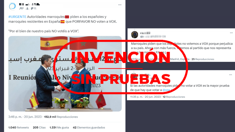 No hay pruebas de que Marruecos haya pedido que no se vote a Vox el 23J