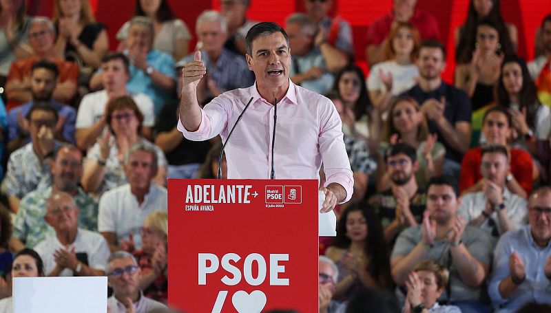 El 'todo o nada' de S�nchez en unas elecciones generales que llegan tras el varapalo del PSOE el 28M