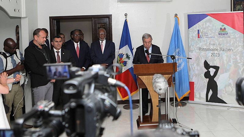 Guterres visita Haití y reitera su llamamiento a una fuerza internacional de intervención