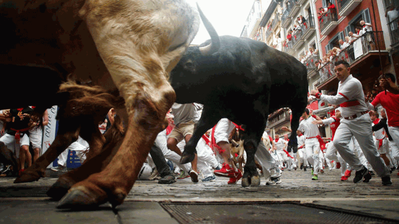 Hora, dnde ver hoy en TV y toros del cuarto encierro de San Fermn 2023