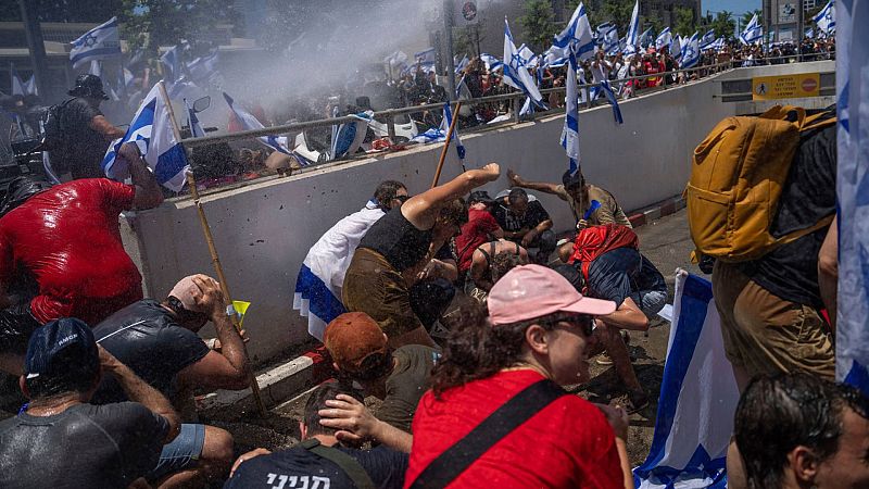 Protestas masivas en Israel contra la reforma que impide al Supremo revocar las decisiones del gobierno de Netanyahu
