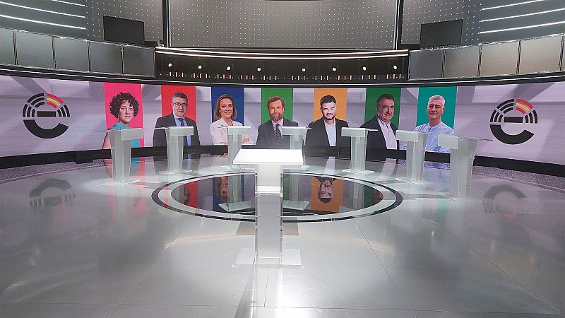 '23J, a debate' en RTVE, con los siete portavoces de los grupos parlamentarios