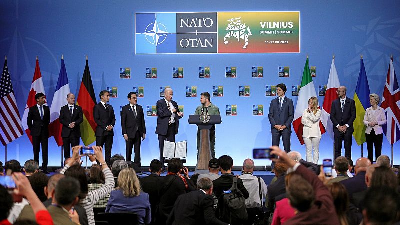 Sánchez y los líderes del G7 se comprometen a garantizar la seguridad de Ucrania a largo plazo