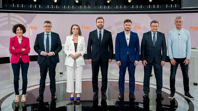 Debate a 7 de RTVE: así se han enfrentado los portavoces parlamentarios en el debate más plural