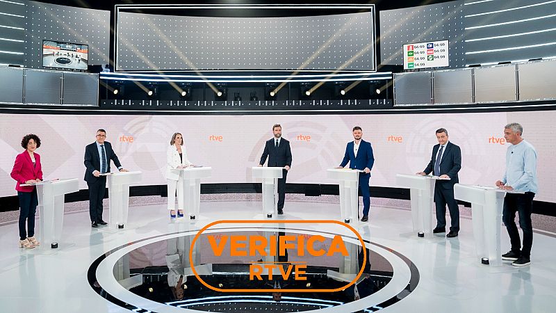 Debate a 7 en RTVE: verificación y datos