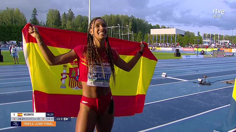 María Vicente, campeona de Europa sub-23 de triple salto