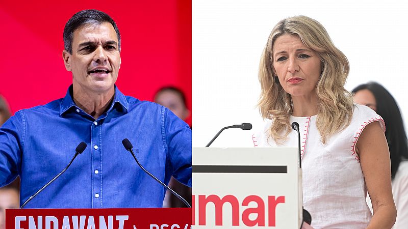 Sánchez y Díaz acusan a Feijóo de "mentir" sobre las pensiones: "Los pensionistas merecen la verdad"