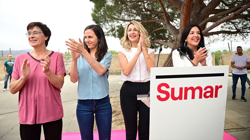 Díaz y Belarra piden por primera vez juntas el voto para Sumar: "Si no estamos fuertes no hay gobierno de coalición"