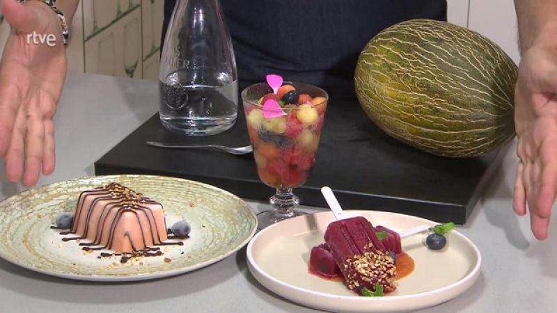 Refrscate en verano con 3 recetas de postres caseros del chef Sergio Fernndez: polos de frutas, macedonias y biscuits