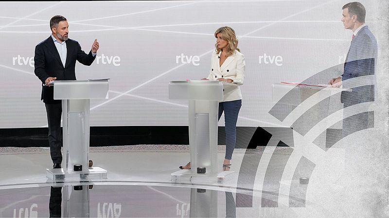 Sánchez, el candidato que más se acordó del PP en un debate donde Díaz se aplicó contra Abascal