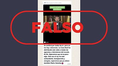 Este vdeo del discurso del rey Felipe VI sobre Catalua no es actual, es de 2017
