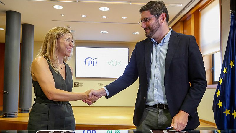 PP y Vox firman un gobierno de coalición que da a Jorge Azcón la Presidencia de Aragón