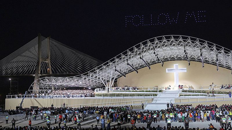 Más de un millón y medio de jóvenes acompañan al papa en la vigilia de la Jornada Mundial de la Juventud de Lisboa