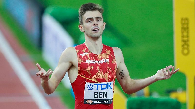 Adrián Ben, cuarto en la final de los 800 del Mundial de atletismo de Budapest