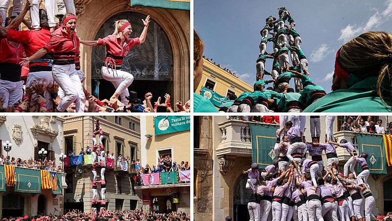 Vilafranca acull una gamma de castells sorprenent per la Diada de Sant Fèlix