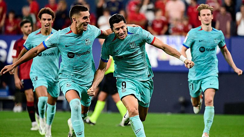 Osasuna 1-2 Barcelona: Trabajada victoria del Barça en El Sadar