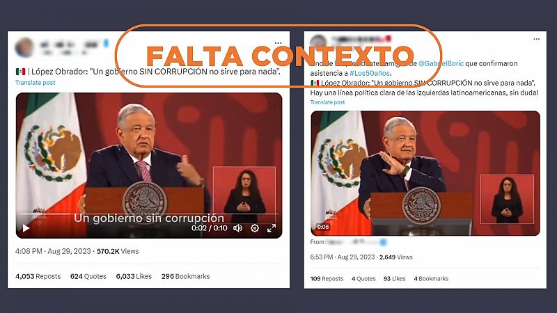 Estas declaraciones de López Obrador son antiguas y están descontextualizadas