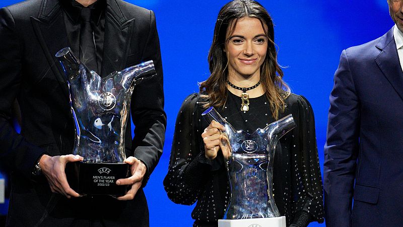 Aitana Bonmatí y Pep Guardiola alzan al fútbol español en los premios de la UEFA a lo mejor de año