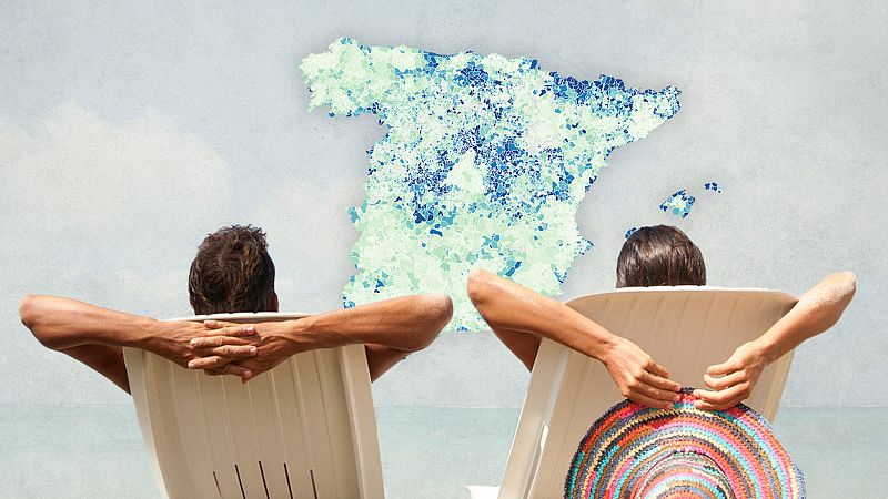 Mapa de destinos favoritos del verano: 776 municipios al menos triplicaron su población en julio