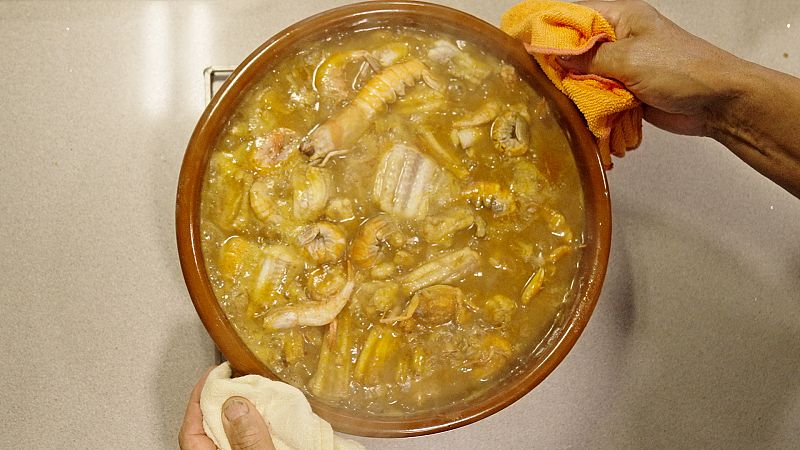 Romesco de moixina, el plat més mariner del Serrallo