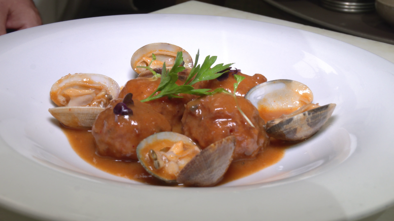 Alb�ndigas de rape y gambas: �para chuparse los dedos!