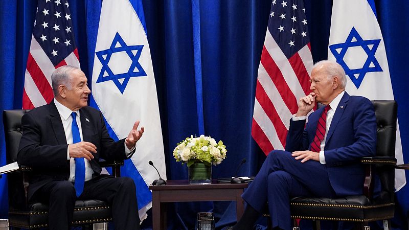 Netanyahu dice ante Biden que un acuerdo con los saudíes facilitará la paz con Palestina