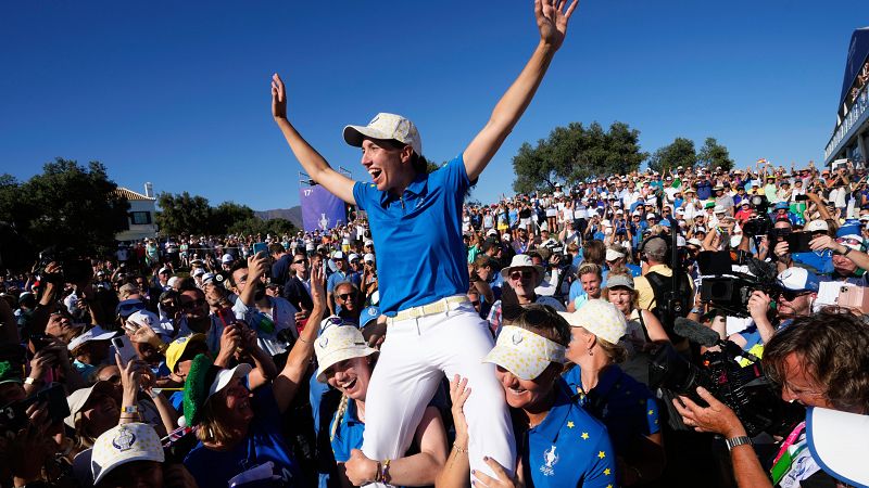 Carlota Ciganda se viste de heroína para dar a Europa el punto definitivo de la Solheim Cup