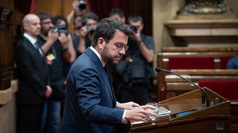 Aragonès exige a Sánchez que se "comprometa" a pactar un referéndum durante la próxima legislatura