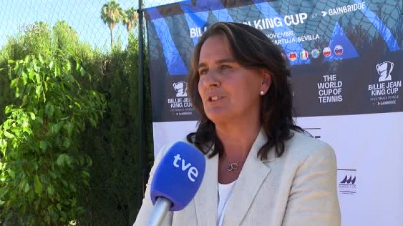 Conchita Martínez destaca que las finales de la Billie Jean King Cup que se verán en RTVE son "una cita única"
