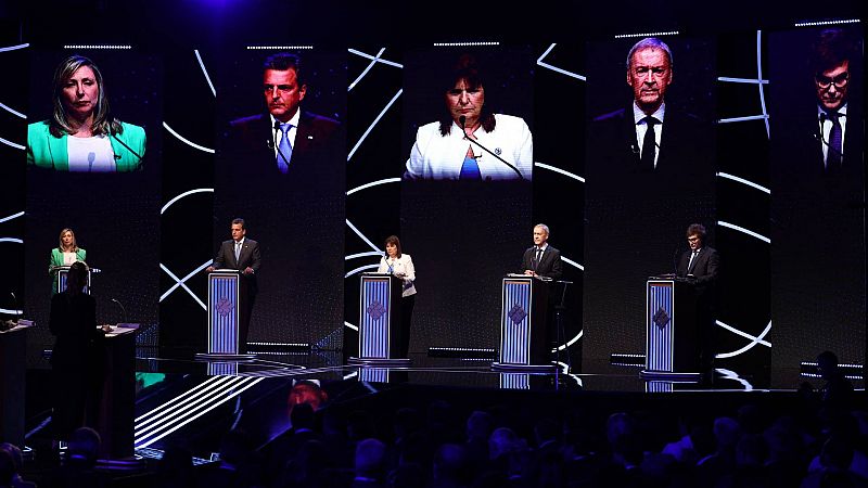 El primer debate presidencial argentino deja un escenario de críticas y acusaciones con Massa y Milei como protagonistas