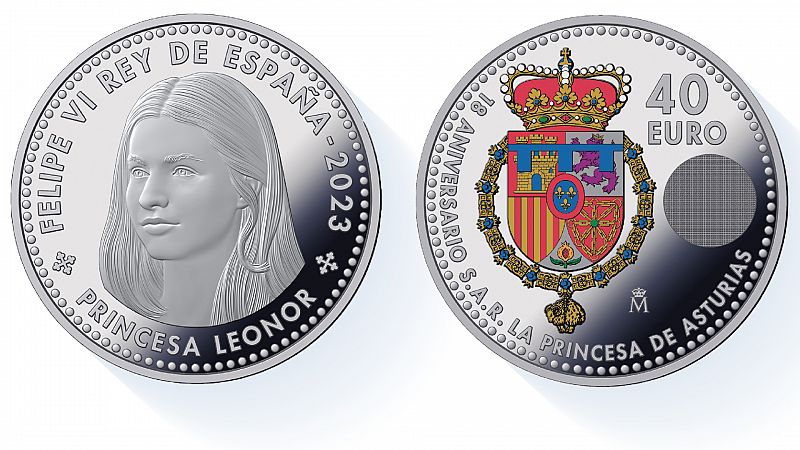 Lanzan la moneda de colección con la cara de la princesa Leonor, un "fragmento de historia" por su mayoría de edad