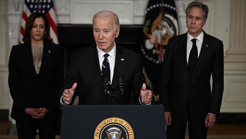 Biden apoya el derecho de defensa de Israel y enviará efectivos: "También se trata de nuestra seguridad"