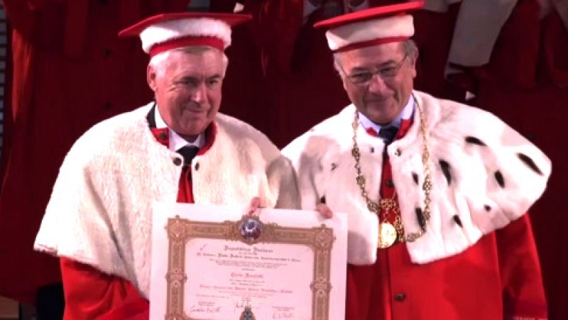 Ancelotti, doctor 'honoris causa': "Me podéis llamar 'Dottore'"