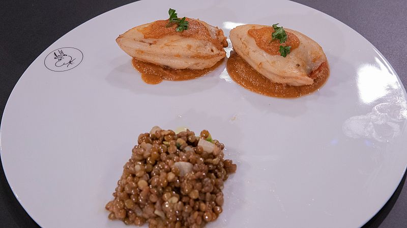 Receta de chipirones rellenos de Jorge Cadaval en MasterChef Celebrity 8