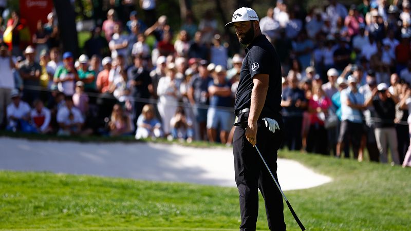 Jon Rahm, ídolo de la afición en la primera jornada del Open de España de golf