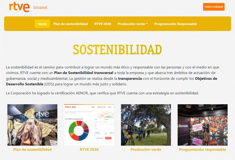 RTVE celebra el aniversario de la Agenda 2030 con un nuevo espacio para la sostenibilidad en Intranet